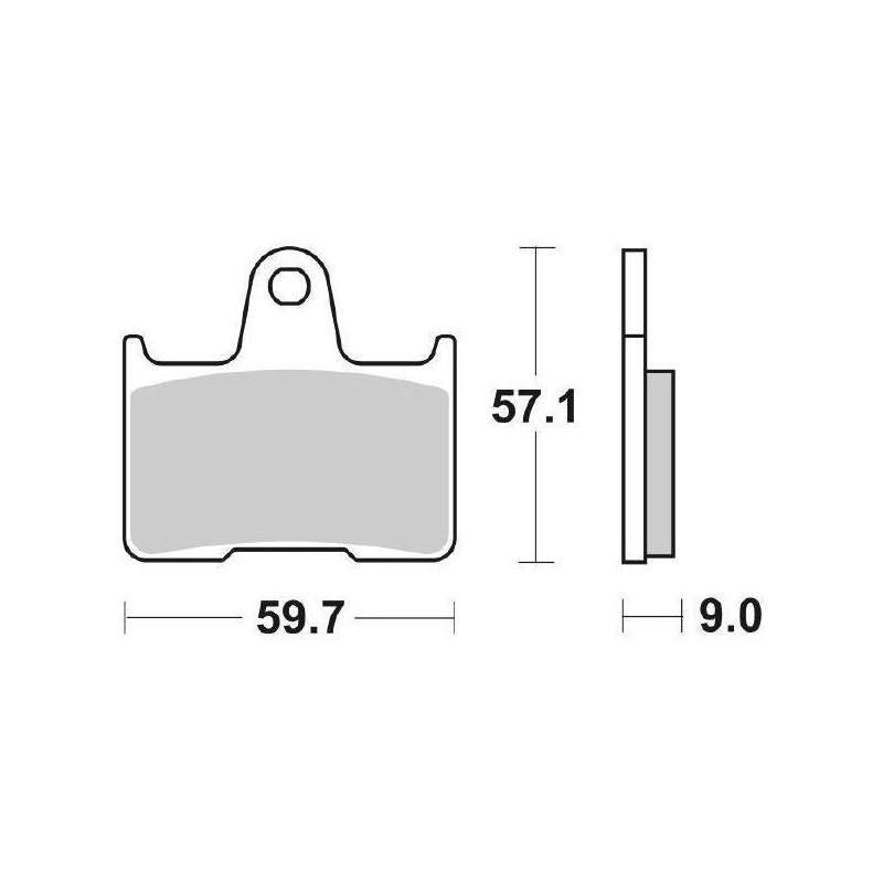 SET PASTIGLIE FRENO POSTERIORI SINTERIZZATE SBS 765 LS SUZUKI BANDIT 650 2005-2006