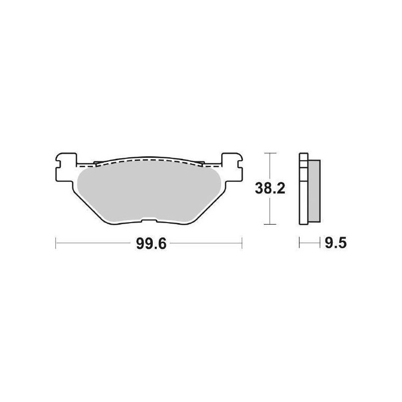 SET PASTIGLIE FRENO POSTERIORI SINTERIZZATE SBS 769 LS YAMAHA TDM 900 2002-2013