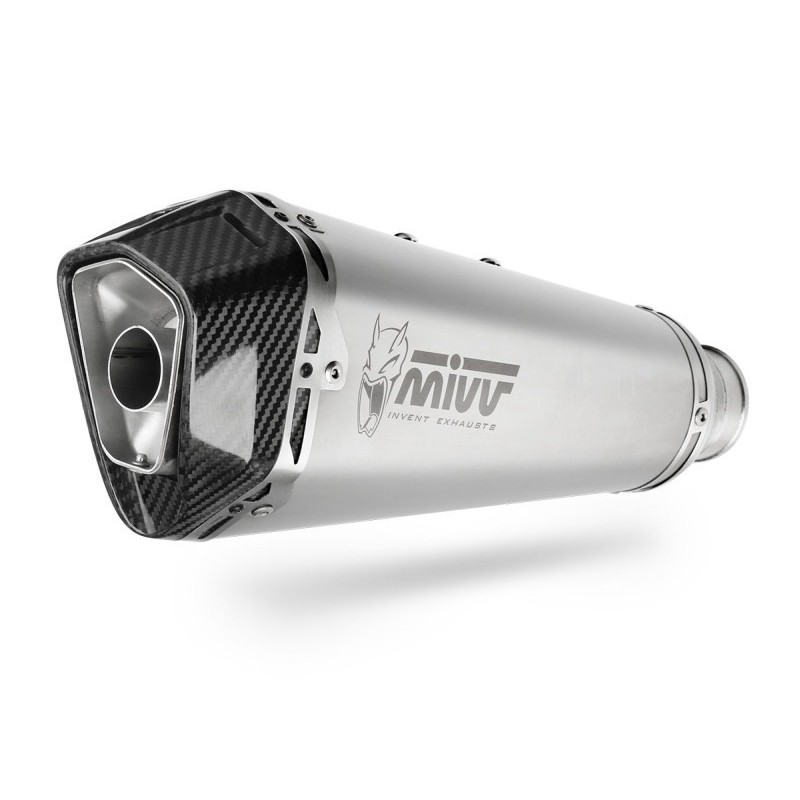 TERMINALE MIVV DELTA RACE BMW G 310 R 2016-2020, DEKAT ACCIAIO/CARBONIO