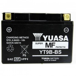 BATTERY SEALED PRE-CHARGED YUASA YT9B-BS YAMAHA MT-03 2006-2013