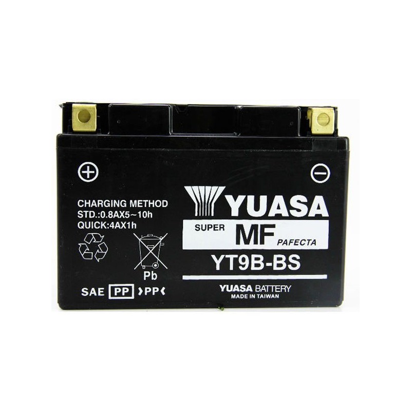 BATTERY SEALED PRE-CHARGED YUASA YT9B-BS YAMAHA R6 2003-2004