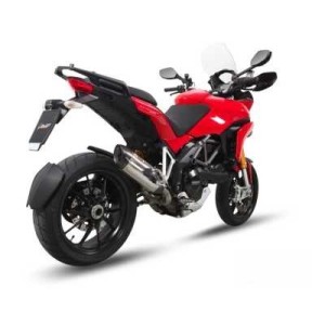 TERMINALE MIVV SUONO DUCATI MULTISTRADA 1200/S 2010-2014, DEKAT ACCIAIO/CARBONIO