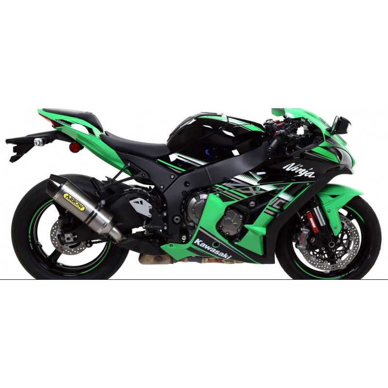 TERMINALE ARROW RACE-TECH KAWASAKI ZX-10R 2016-2020, TITANIO/CARBONIO, DEKAT