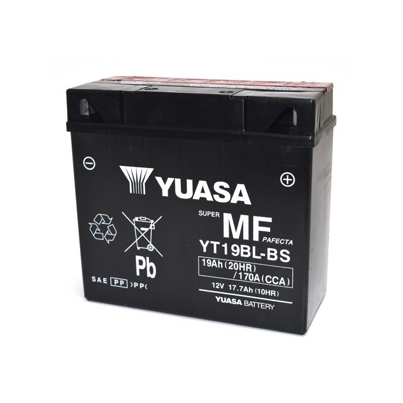 YUASA YT19BL-BS BATTERIE OHNE WARTUNG MIT BMW R 1200 RT 2005-2009 LIEFERBARER SÄURE