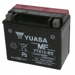 BATTERY YUASA YTX12-BS MAINTENANCE FREE WITH ACID SUPPLIED APRILIA PEGASO 650 ROAD 2005-2009