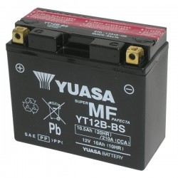 BATTERIA YUASA YT12B-BS SENZA MANUTENZIONE CON ACIDO A CORREDO YAMAHA FAZER 1000 2001-2005