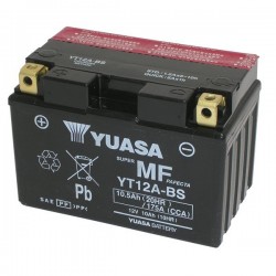 BATTERY YUASA YT12A-BS MAINTENANCE FREE WITH ACID SUPPLIED APRILIA RSV4 FACTORY 2009-2012