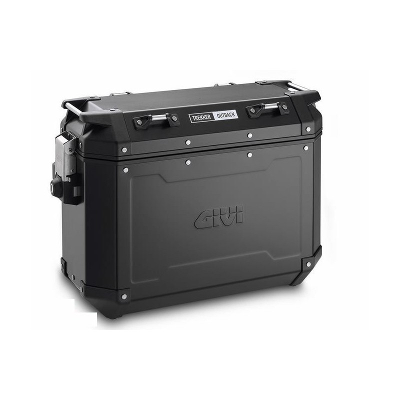 PAIR OF GIVI TREKKER OUTBACK BLACK LINE MONOKEY SIDE CASES, 37 LITERS, WITH ALUMINUM STRUCTURE