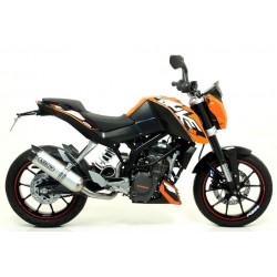 ARROW THUNDER EXHAUST KTM DUKE 125 2011-2016, ALUMINUM/CARBON, DEKAT