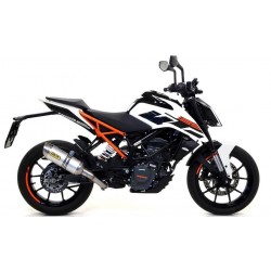 ARROW THUNDER EXHAUST KTM DUKE 125 2017-2020, ALUMINUM/STEEL, APPROVED