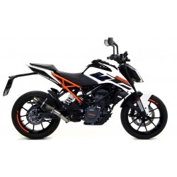 ARROW GP2 EXHAUST KTM DUKE 125 2017-2020, DARK STEEL, APPROVED