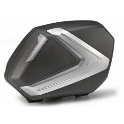 PAIR OF SIDE CASES MONOKEY SIDE GIVI, 37 LITERS, BLACK SILVER COVER