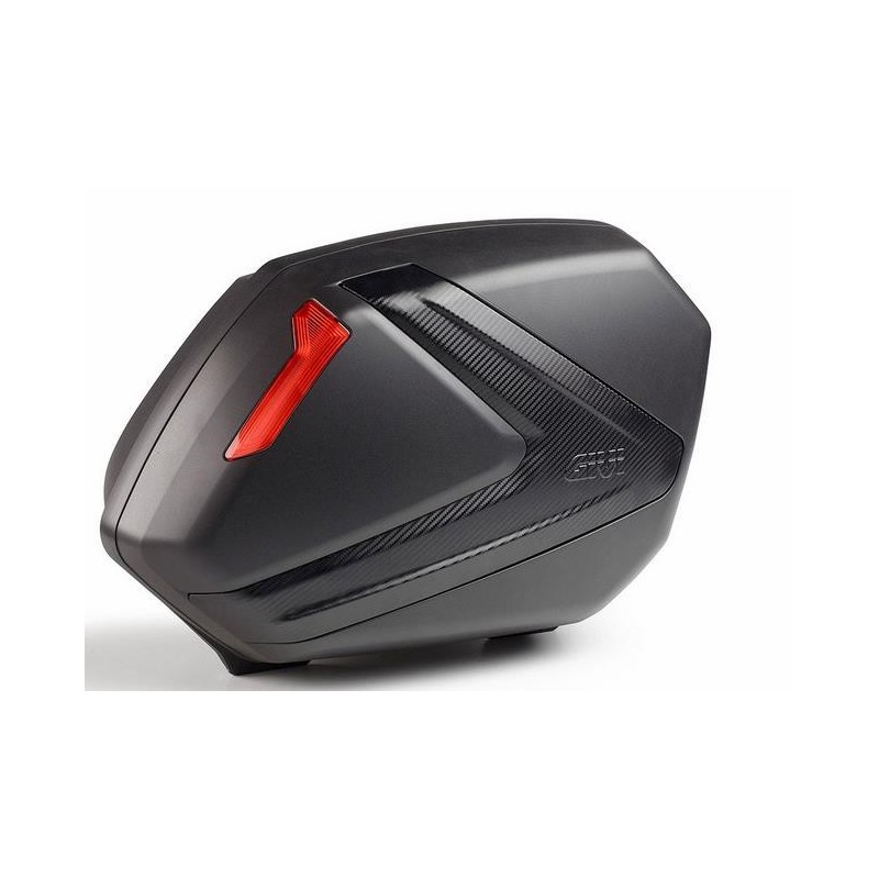 PAR DE FUNDAS LATERALES MONOKEY SIDE GIVI, 37 LITROS, COVER CARBON LOOK