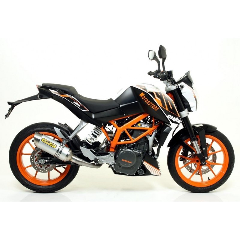 TERMINALE ARROW THUNDER KTM 390 DUKE 2013-2016, ALLUMINIO/ACCIAIO, CATALIZZATO