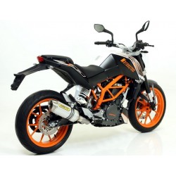 TERMINALE ARROW THUNDER KTM 390 DUKE 2013-2016, ALLUMINIO/ACCIAIO, CATALIZZATO