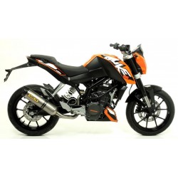 ARROW THUNDER EXHAUST KTM DUKE 200 2011-2016, TITANIUM/CARBON, DEKAT