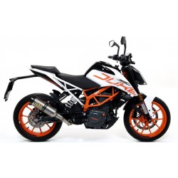 ARROW THUNDER EXHAUST KTM 390 DUKE 2017-2020, TITANIUM/CARBON, APPROVED