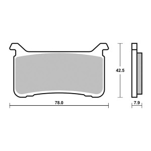 SINTERED FRONT BRAKE PADS SET SBS 947 HS HONDA CBR 1000 RR 2017-2019
