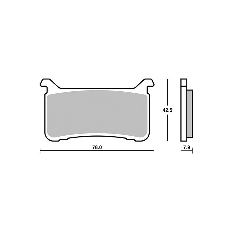 SINTERED FRONT BRAKE PADS SET SBS 947 HS HONDA CBR 1000 RR 2017-2019