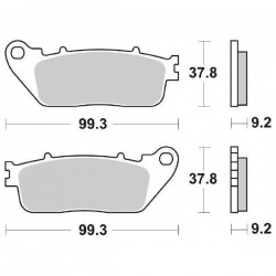 SINTERED REAR BRAKE PADS SET SBS 862 LS HONDA CB 1000 R 2018-2020