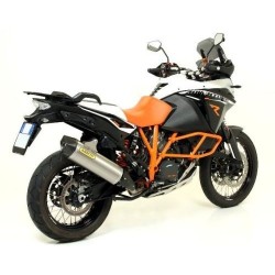 ARROW MAXI RACE-TECH EXHAUST KTM 1190 ADVENTURE R 2013-2016, TITANIUM/CARBON, APPROVED