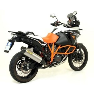 TERMINALE ARROW MAXI RACE-TECH KTM 1190 ADVENTURE R 2013-2016, TITANIO/CARBONIO, OMOLOGATO