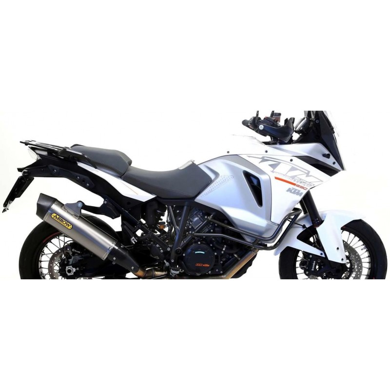 ARROW MAXI RACE-TECH EXHAUST KTM 1290 SUPER ADVENTURE R 2017-2020, TITANIUM/CARBON, APPROVED