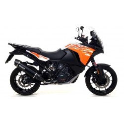 ARROW MAXI RACE-TECH EXHAUST KTM 1290 SUPER ADVENTURE R 2017-2020, DARK ALUMINUM/CARBON, APPROVED