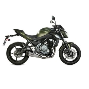 IMPIANTO DI SCARICO COMPLETO MIVV DELTA RACE KAWASAKI Z 650 2017-2019, DEKAT ACCIAIO/CARBONIO