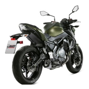 IMPIANTO DI SCARICO COMPLETO MIVV DELTA RACE KAWASAKI Z 650 2017-2019, DEKAT ACCIAIO/CARBONIO