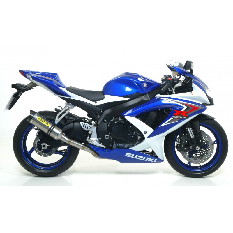 IMPIANTO DI SCARICO COMPLETO ARROW THUNDER SUZUKI GSX-R 750 2008-2010, TITANIO/CARBONIO, DEKAT
