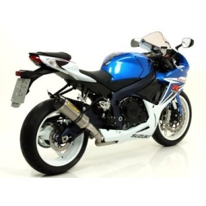 ARROW THUNDER EXHAUST SUZUKI GSX-R 750 2011-2016, TITANIUM/CARBON, APPROVED