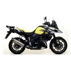 TERMINALE ARROW MAXI RACE-TECH SUZUKI V-STROM 1000 2017-2019, TITANIO/CARBONIO, OMOLOGATO