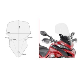 PARABRISAS GIVI DUCATI MULTISTRADA 1260/S 2018-2020, TRANSPARENTE