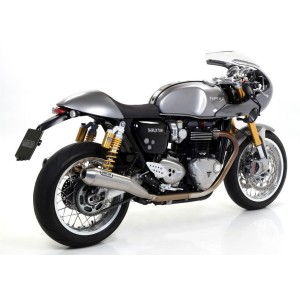 PAIR OF ARROW PRO-RACING EXHAUST TRIUMPH THRUXTON 1200 R 2016-2020, STEEL, APPROVED