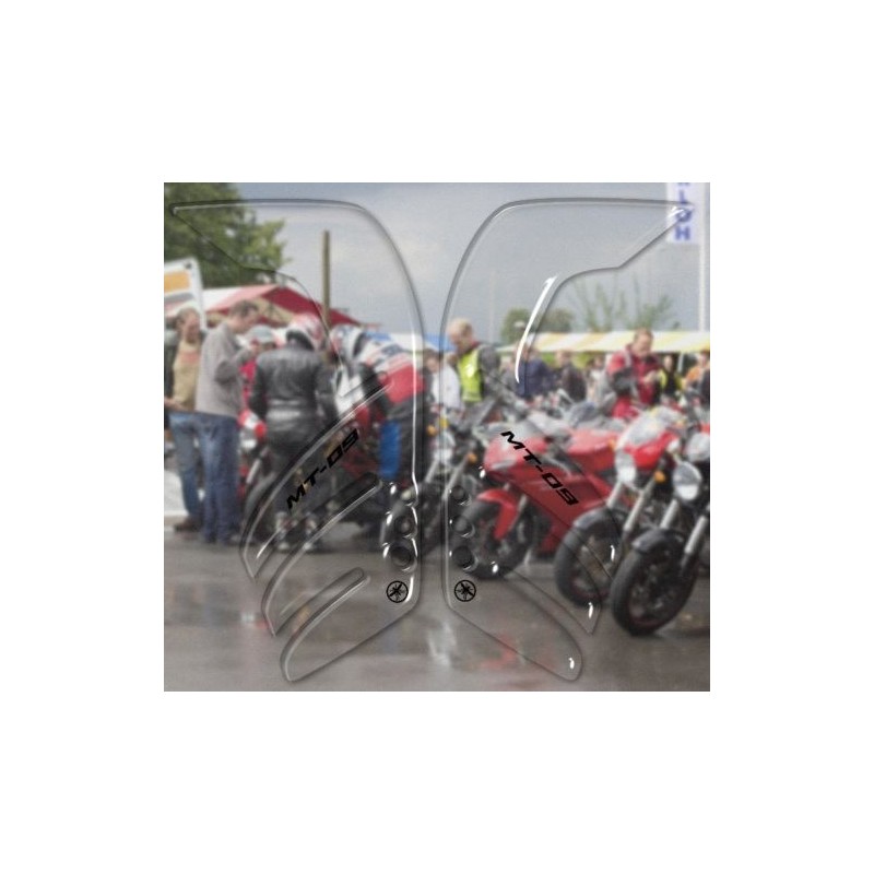 ADESIVI 3D PROTEZIONI LATERALI SERBATOIO YAMAHA MT-09 TRASPARENTI