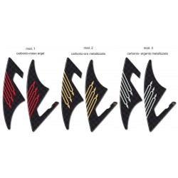 3D STICKERS PASSAGIER FUSSPEG SCHUTZ YAMAHA T-MAX 530 2012-2016 CARBON GOLD