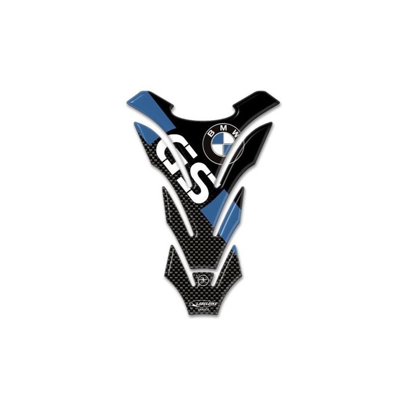 ADESIVO 3D PROTEZIONE SERBATOIO BMW GS CM 14 X 20 BLU