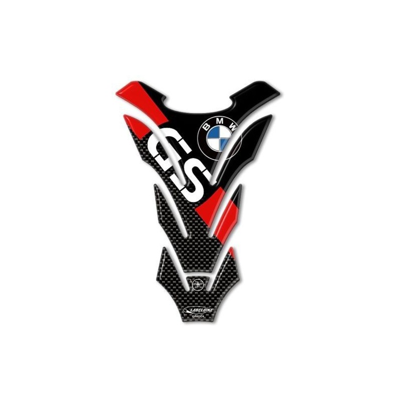 ADESIVO 3D PROTEZIONE SERBATOIO BMW GS CM 14 X 20 ROSSO