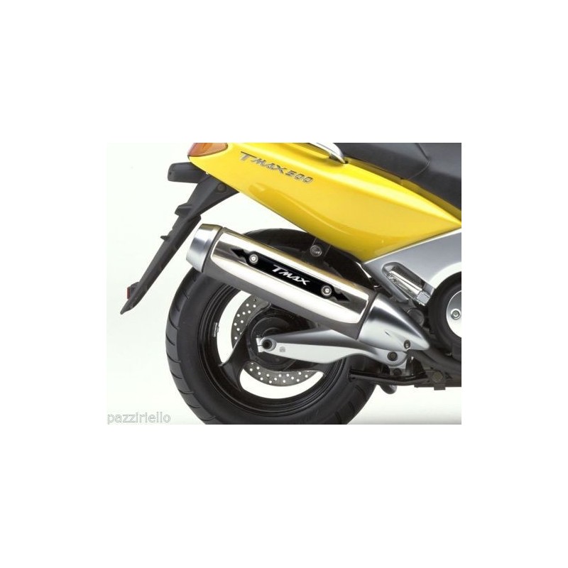 PROTECCIÓN DEL CARTADOR DE TERMINALES DE ESCAPE DE ETIQUETA 3D YAMAHA T-MAX 500 2001-2007 NEGRO ROJO