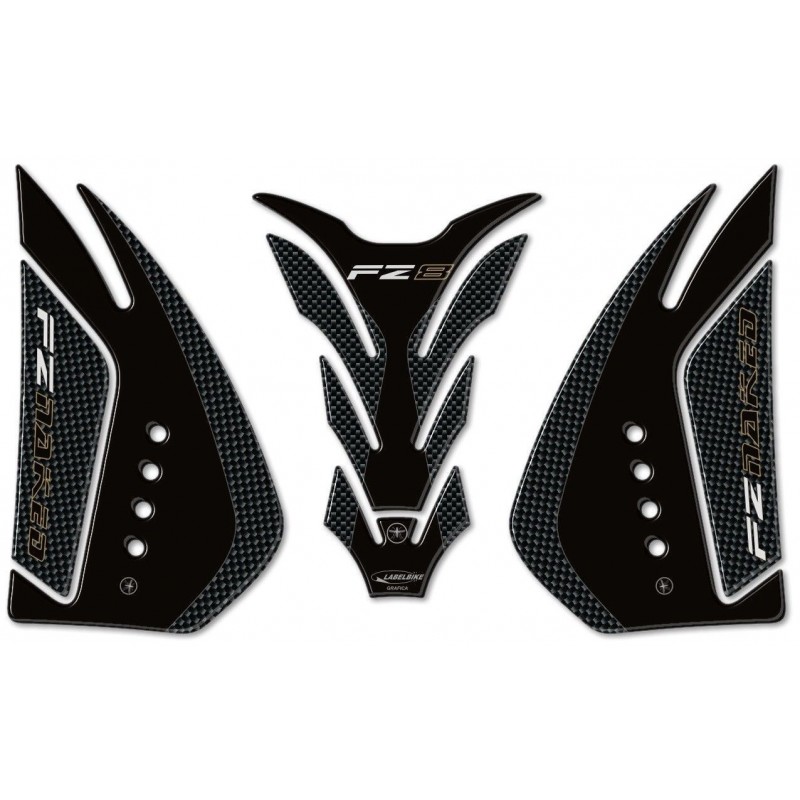 PEGATINAS 3D PROTECTORES LATERALES Y DEPOSITO YAMAHA FZ8