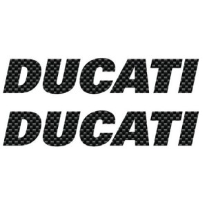 PEGATINAS ESCRITAS DUCATI CARBON CM 15.1 X 2.8