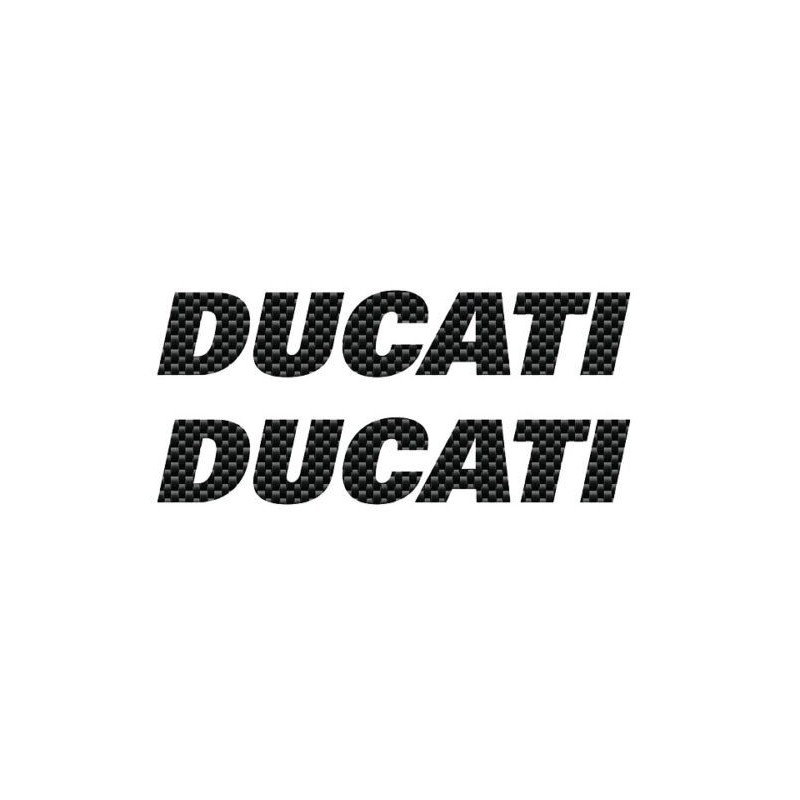 PEGATINAS ESCRITAS DUCATI CARBON CM 15.1 X 2.8