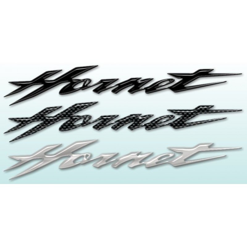 PAIR OF STICKERS WRITTEN HORNET CM 24.7 X 4.2 (2 PCS), CARBON