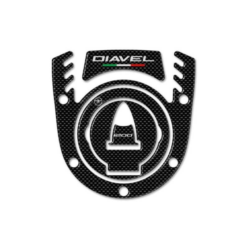 KIT DE ADHESIVOS 3D, TAPA Y PROTECCIÓN DE BLOQUEO DE LLAVES DUCATI DIAVEL