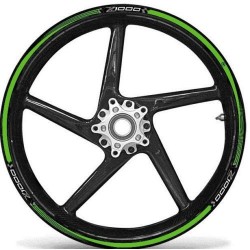 KIT BORDI ADESIVI PER CERCHI RUOTA KAWASAKI Z 1000 17" VERDE