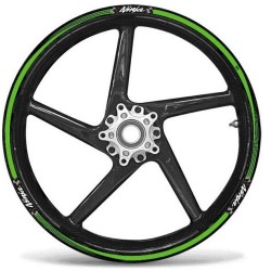 KIT KLEBKANTEN FÜR RADFELGEN KAWASAKI NINJA 17 "GRÜN