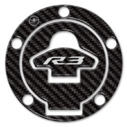 PROTECCIÓN DE TAPA DE TANQUE DE ETIQUETA 3D YAMAHA YZF-R3 CARBON