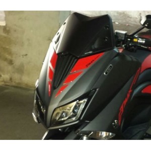 ADESIVI 3D PROTEZIONI Y FRONTALE YAMAHA T-MAX 530 2015-2016 BIANCO NERO