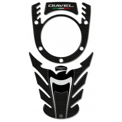 3D STICKERS TANK PROTECTORS UND KEY LOCK DUCATI DIAVEL